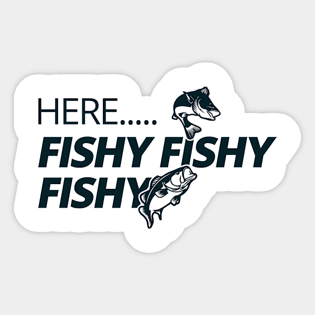 Here Fishy Fishy Fishy Sticker by CreativeSalek